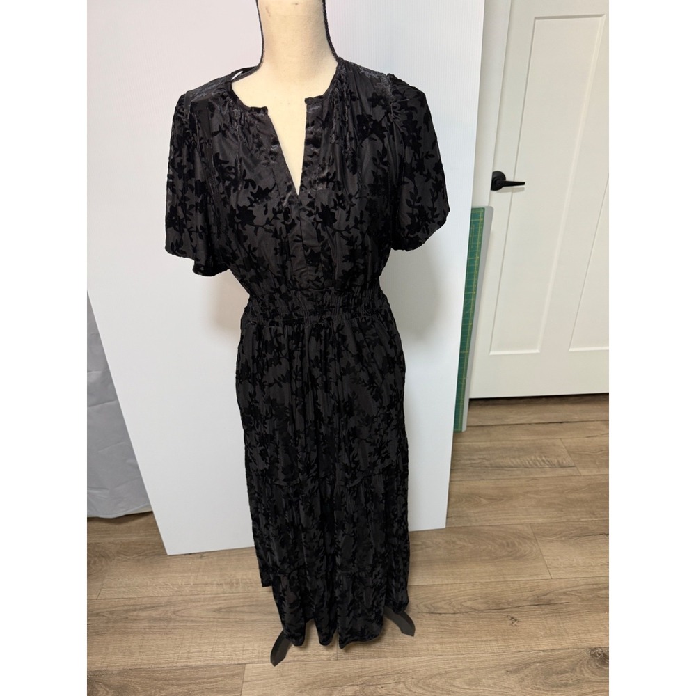 NWT Baltic Born Black floor Maxi Dress Whimsy Goth Fairy Sz Medium